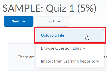 Download Test Questions for Brightspace Button